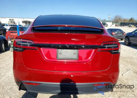 2023 Tesla Model X из США, поврежденный, VIN 7SAXCDE5XPF400504